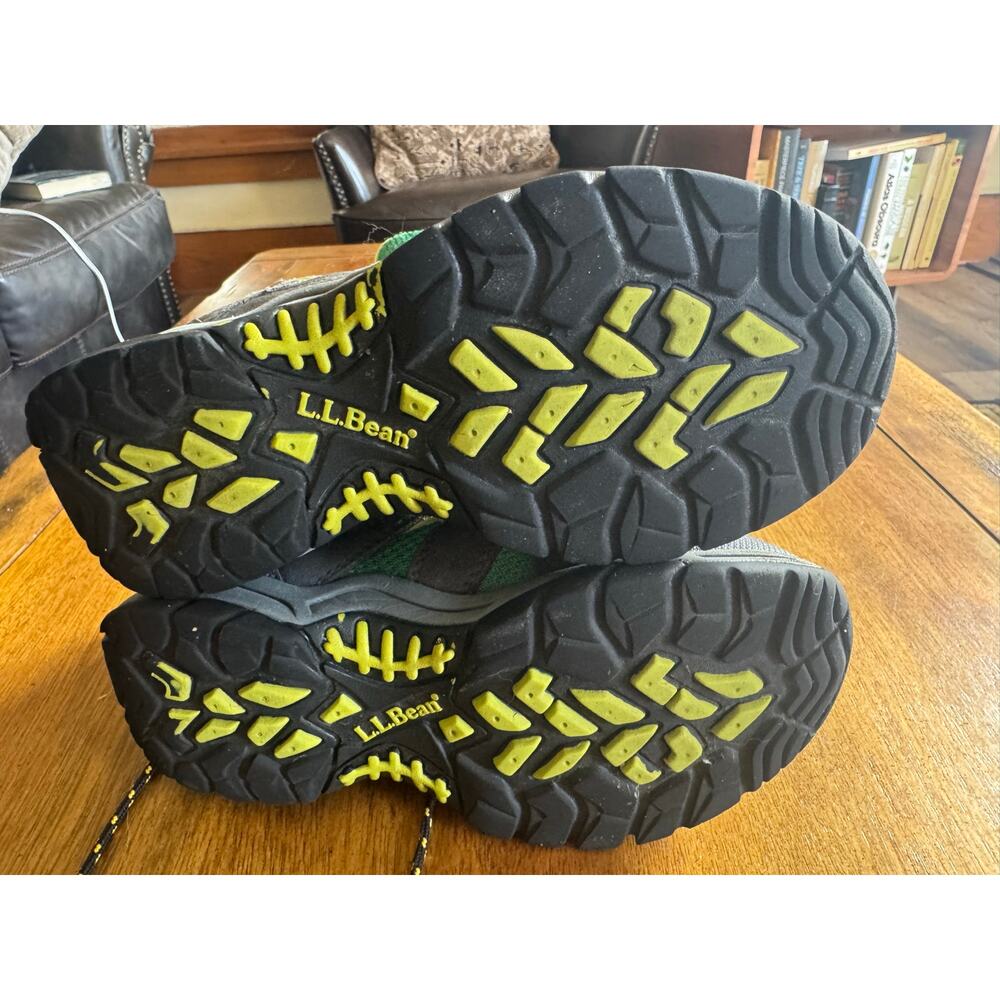 L.L. Bean Kids Hiking Boots Size 3 Green Black TEK 2.5 Waterproof - Picture 7 of 9